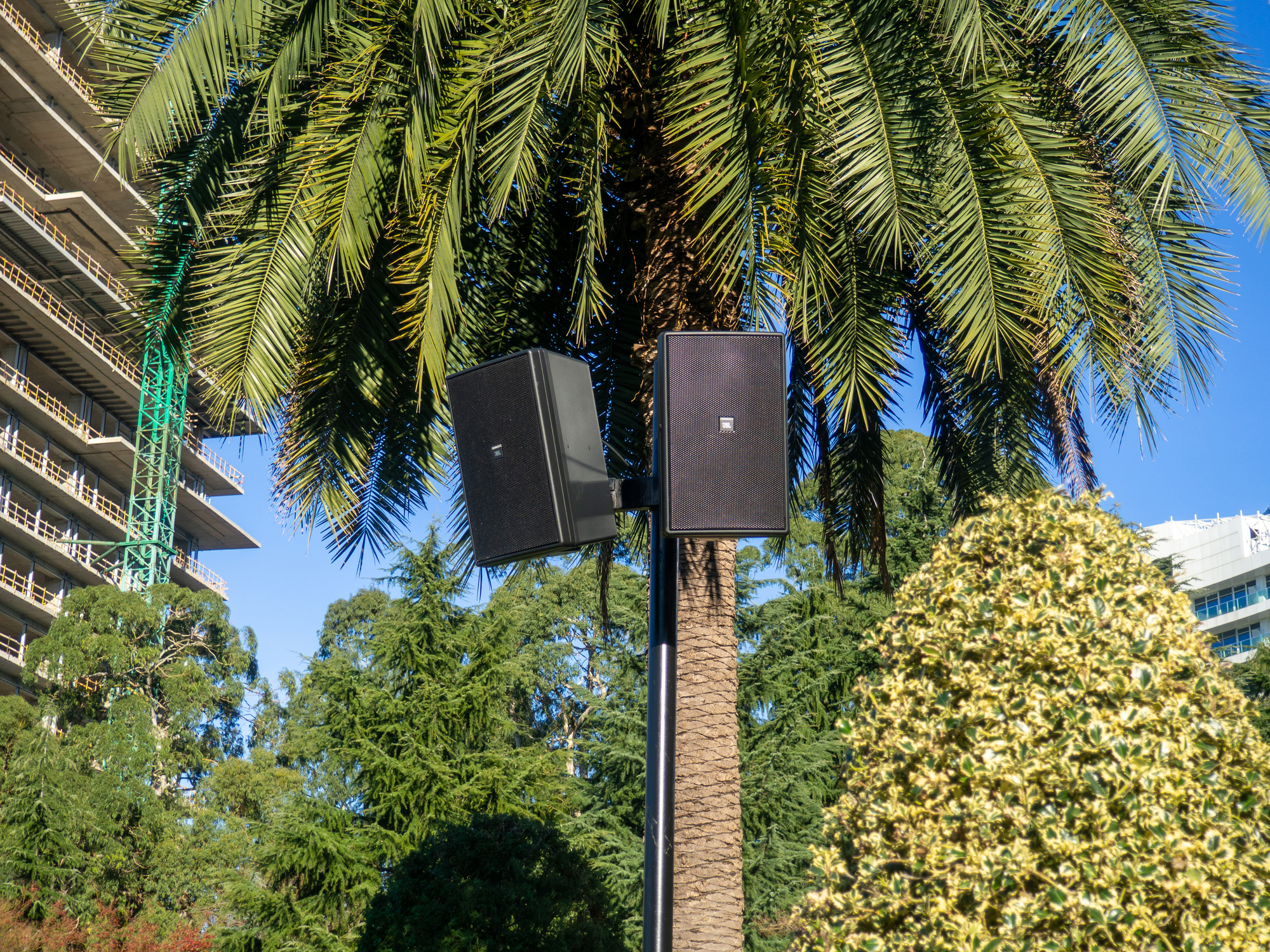 outdoor speaker installation in Coral Springs FL